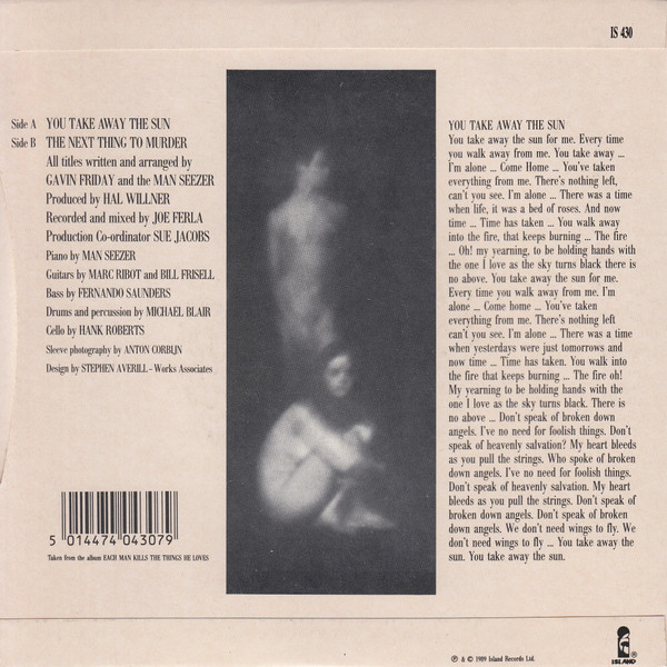 You Take Away the Sun (1989, single)