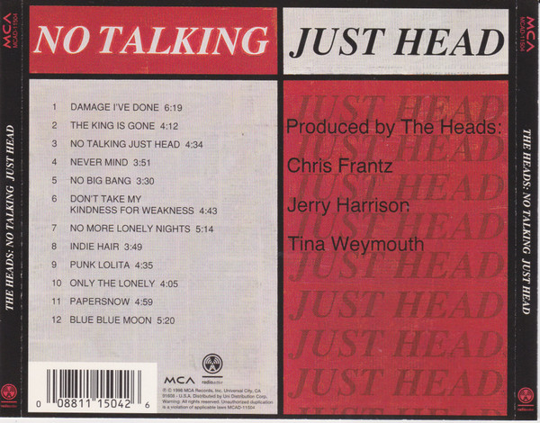 The Heads – No Talking Just Head (1996, album)